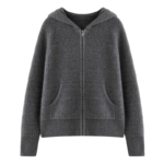 Loose Luxury Autumn Winter Woman Sweater Elegant Female 100% Cashmere Knitted Cardigan Long Sleeve Clothing Tops Lady Outerwear